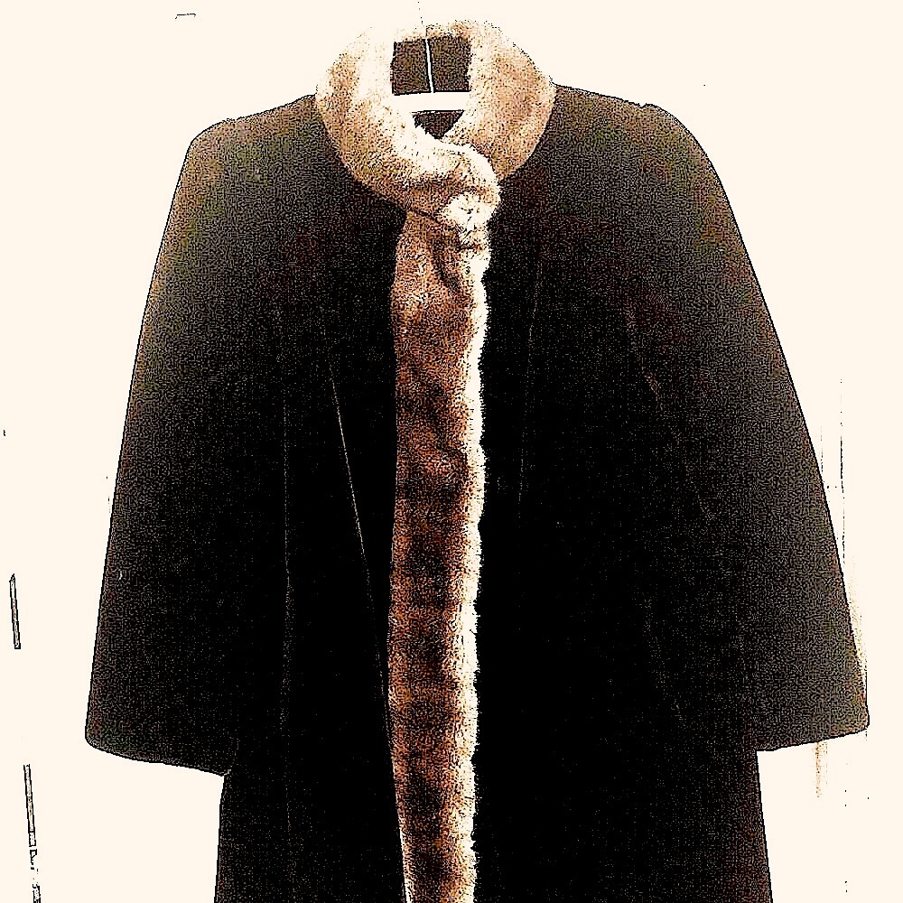 Vintage faux fur Mint Condition Borgazia Coat Fabulous Retro Style Boho